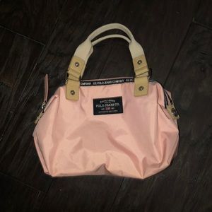 A baby pink Ralph Lauren mini purse